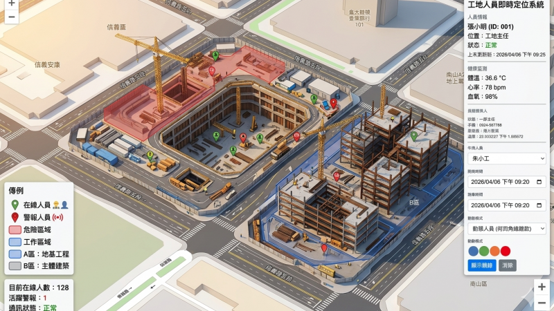 AI 智慧人員定位管理系統